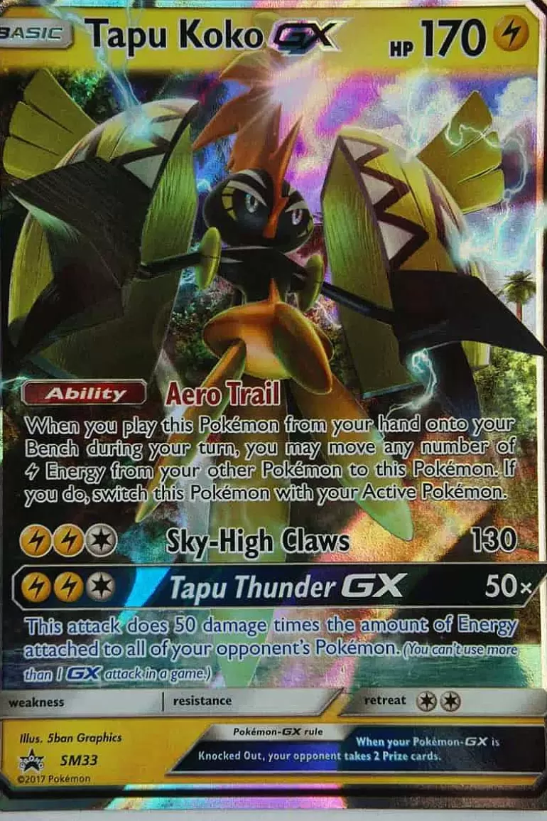Pocket Monster Pokémon Kort-Tapu Koko Gx Sm33
