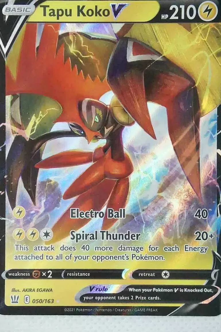Pocket Monster Pokémon Kort-Tapu Koko V 050/163