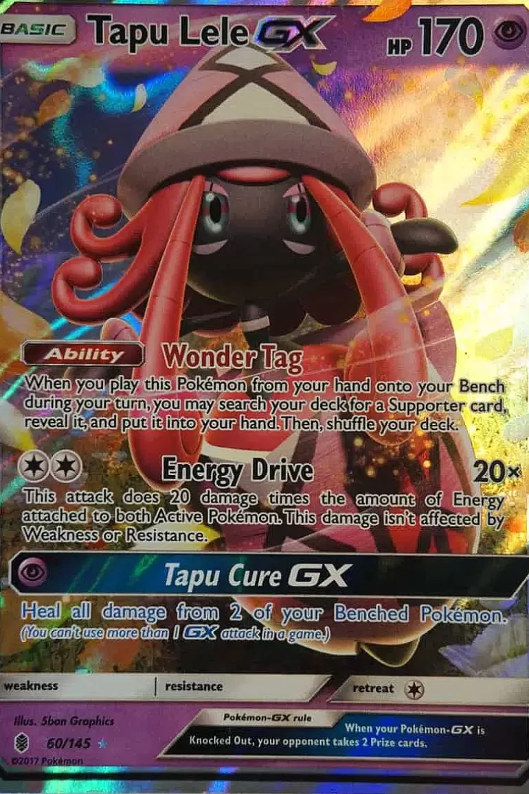 Pocket Monster Pokémon Kort-Tapu Lele Gx 60/145