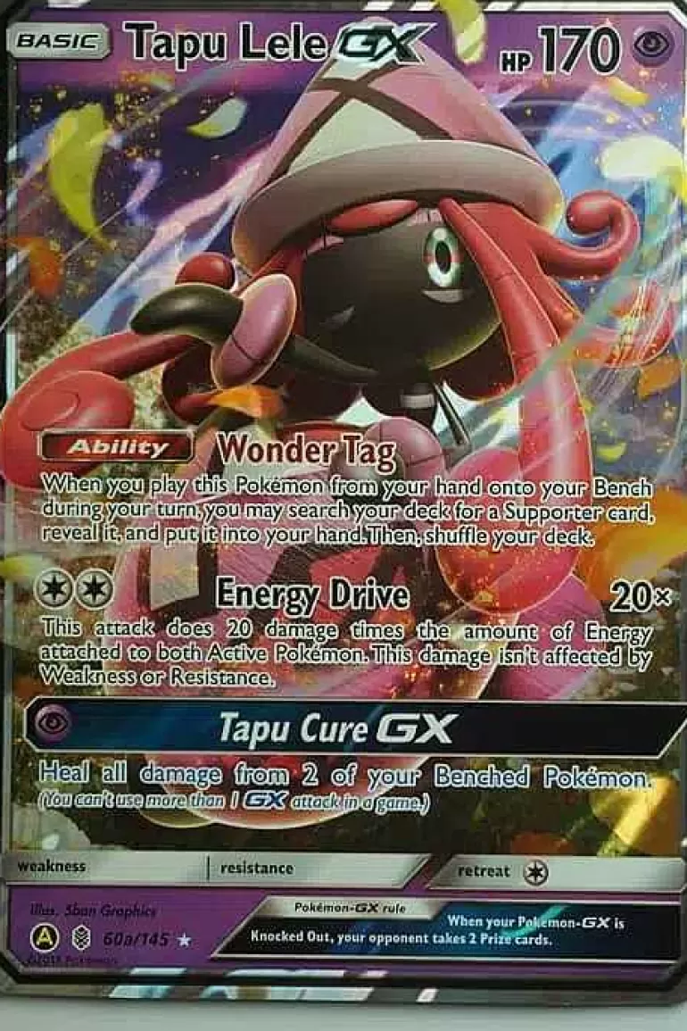 Pocket Monster Pokémon Kort-Tapu Lele Gx 60A/145 Stor