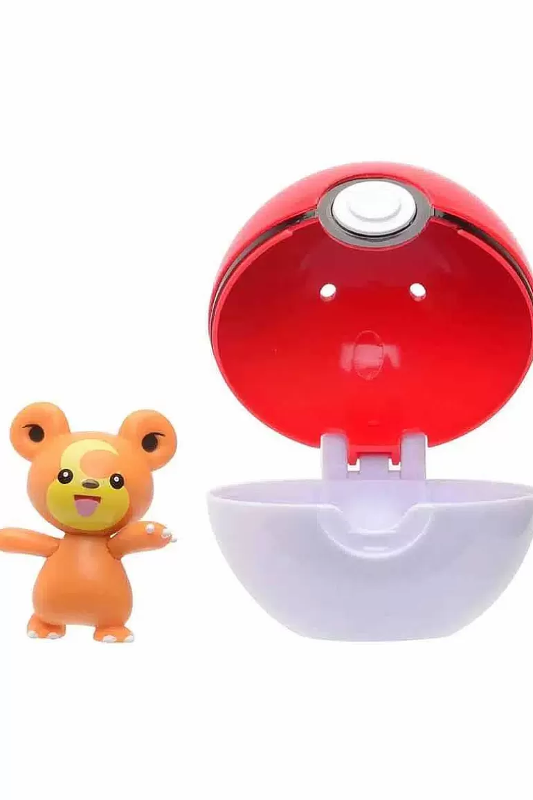 Pocket Monster Pokémon Figurer-Teddiursa & Poke Ball