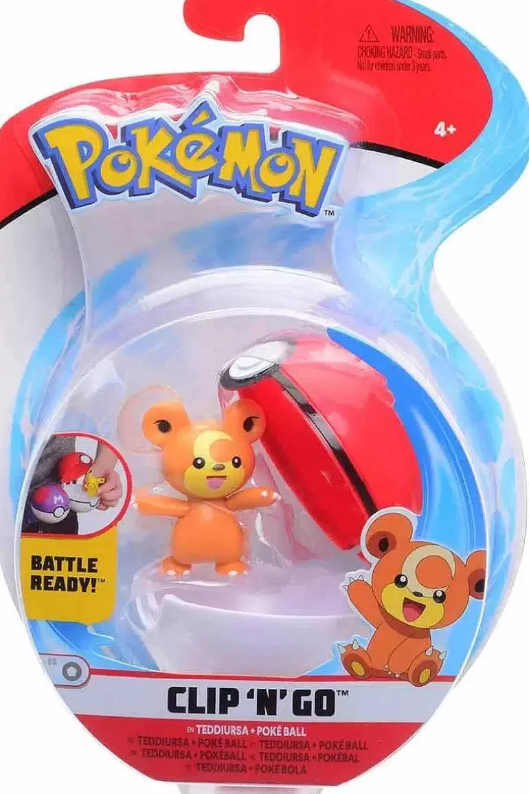 Pocket Monster Pokémon Figurer-Teddiursa & Poke Ball