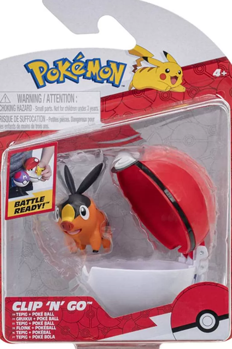 Pocket Monster Pokémon Figurer-Tepig Og Poke Ball