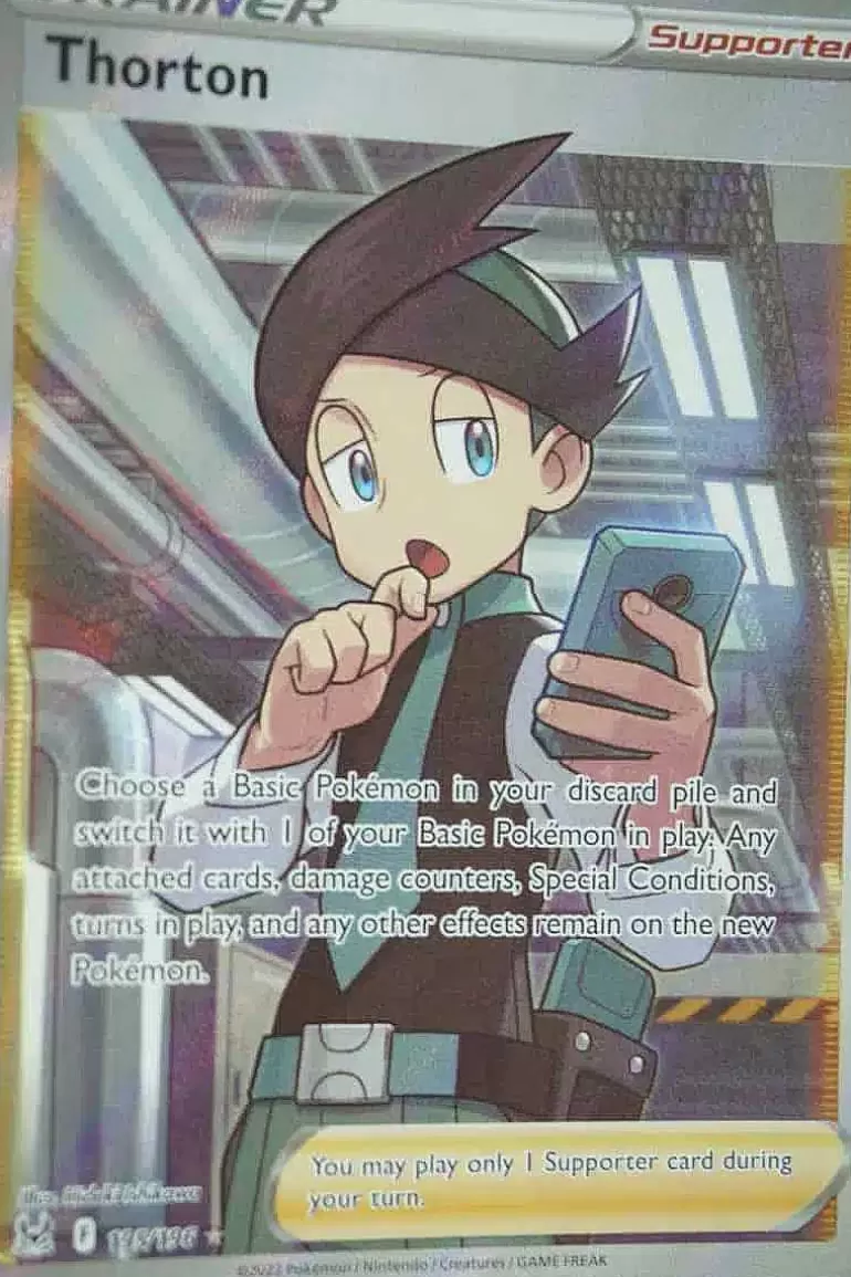 Pocket Monster Pokémon Kort-Thorton 195/196 Full Art