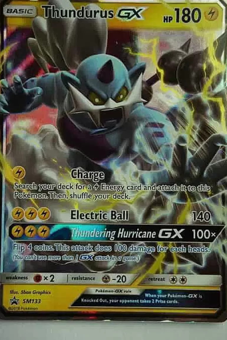 Pocket Monster Pokémon Kort-Thundurus Gx Sm133