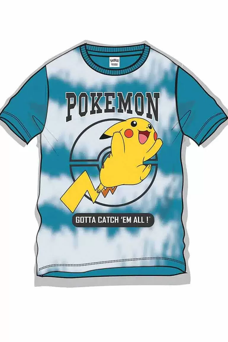 Pocket Monster Pokémon Til Børneværelset-Tie Dye T Shirt Med Pikachu Til Born