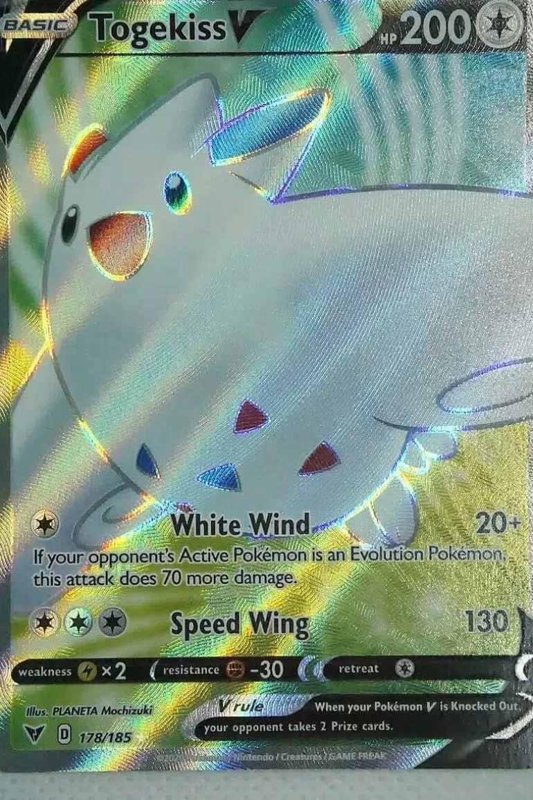 Pocket Monster Pokémon Kort-Togekiss V 178/185 Full Art