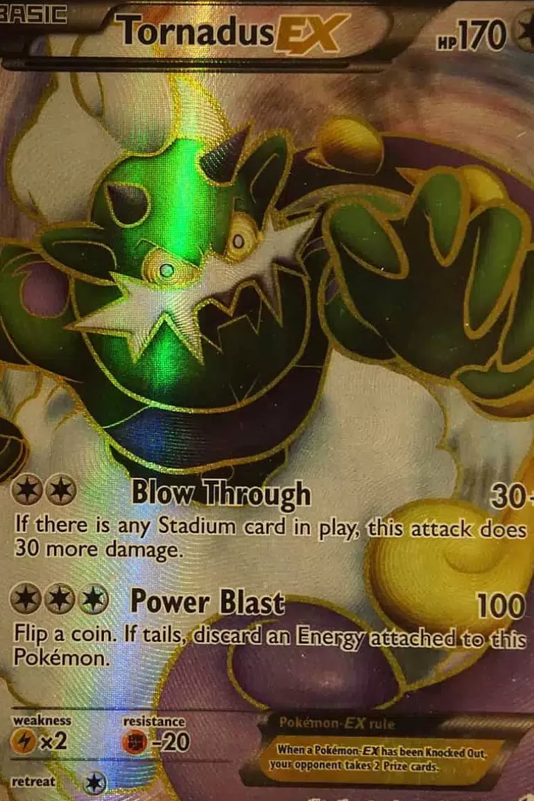 Pocket Monster Pokémon Kort-Tornadus Ex 108/108 Full Art