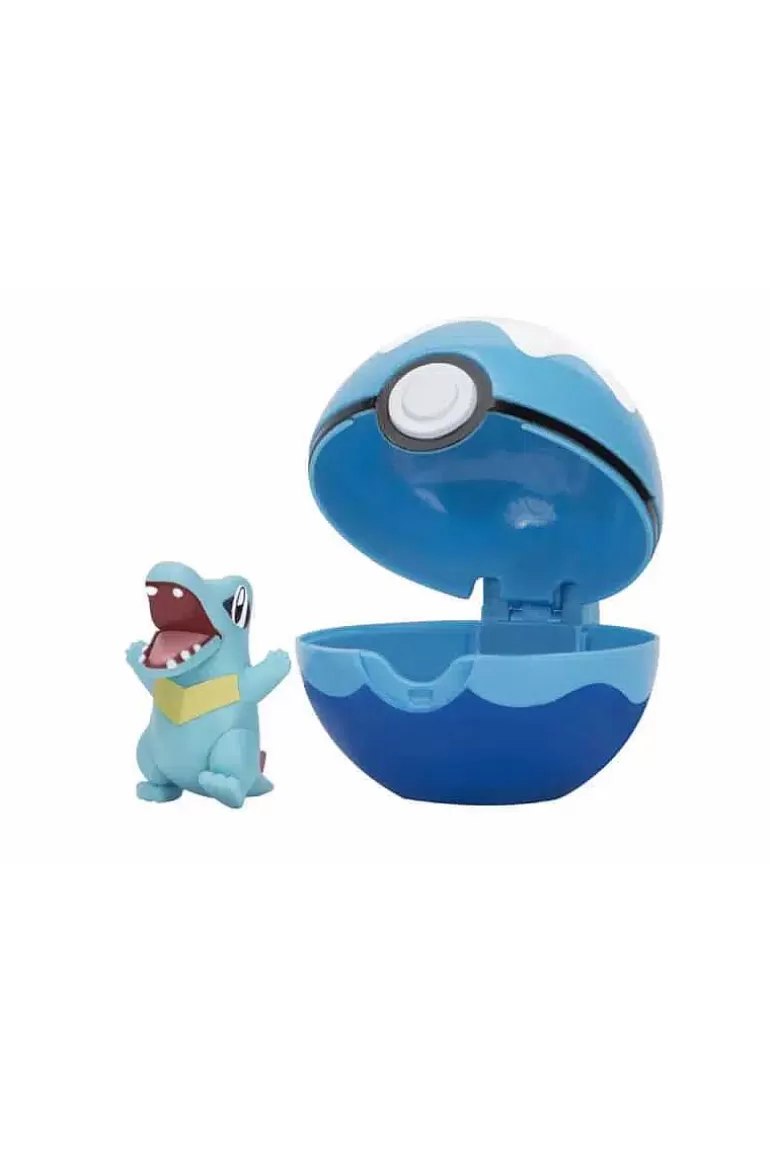 Pocket Monster Pokémon Figurer-Totodile Og Poke Ball