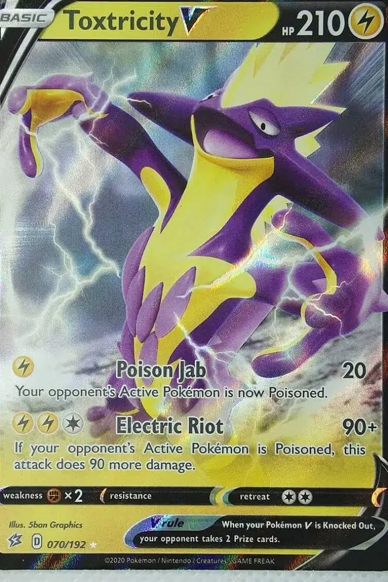 Pocket Monster Pokémon Kort-Toxtricity V 70/192