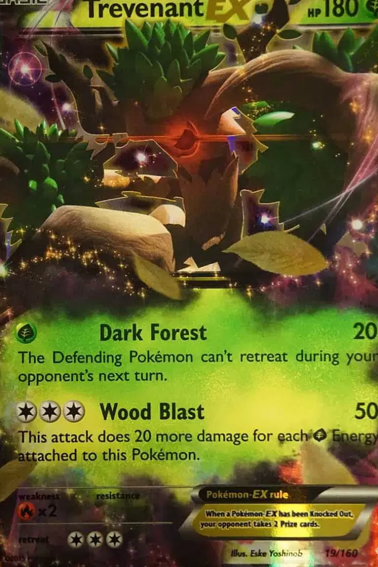 Pocket Monster Pokémon Kort-Trevenant Ex 19/160