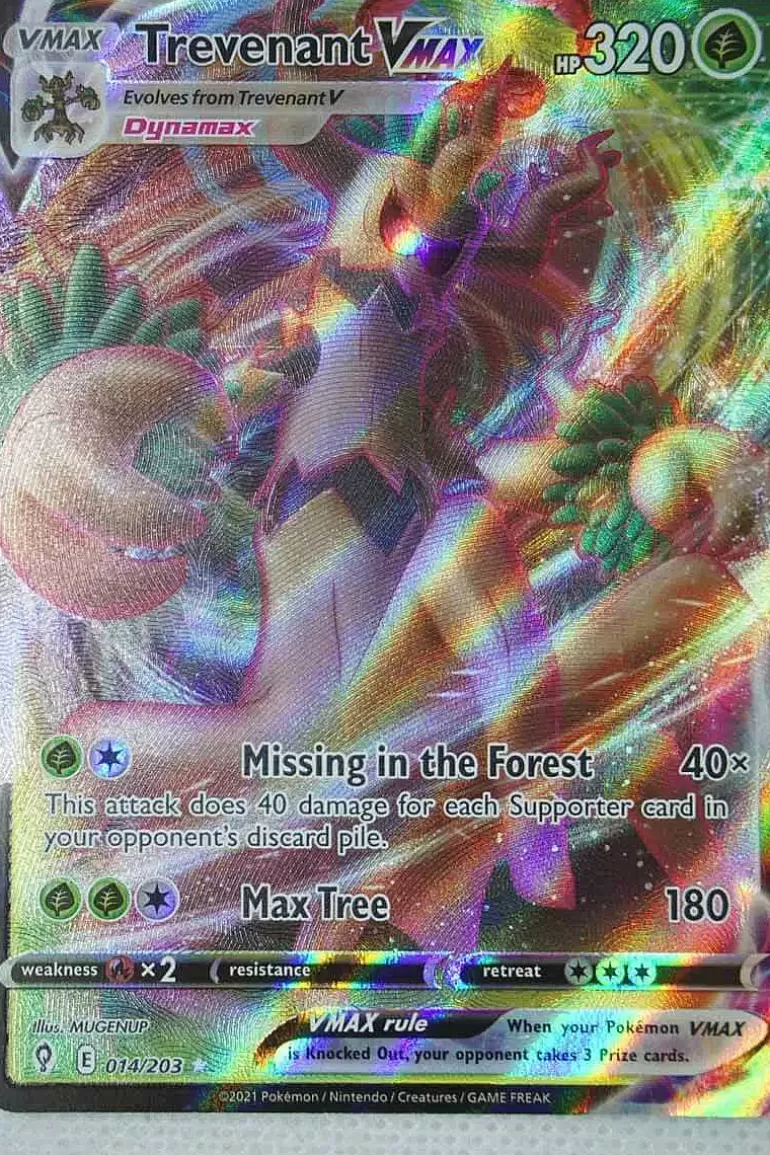 Pocket Monster Pokémon Kort-Trevenant Vmax 014/203