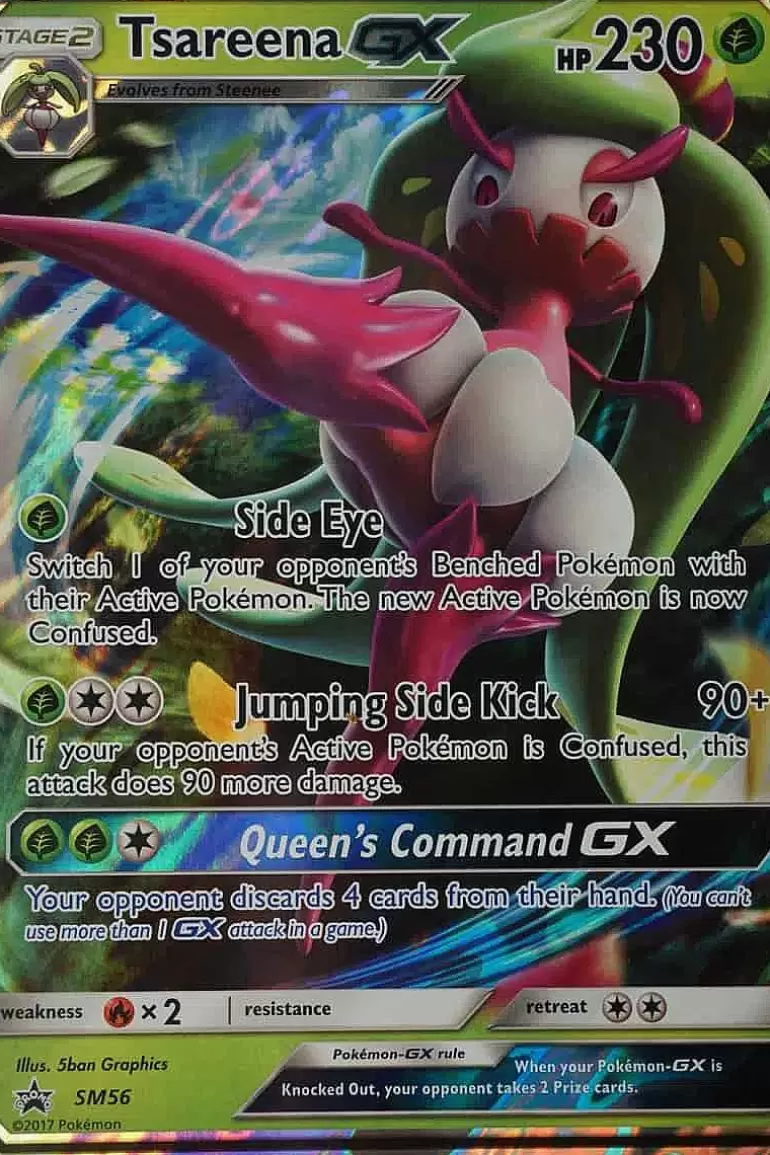 Pocket Monster Pokémon Kort-Tsareena Gx Sm56 Stor