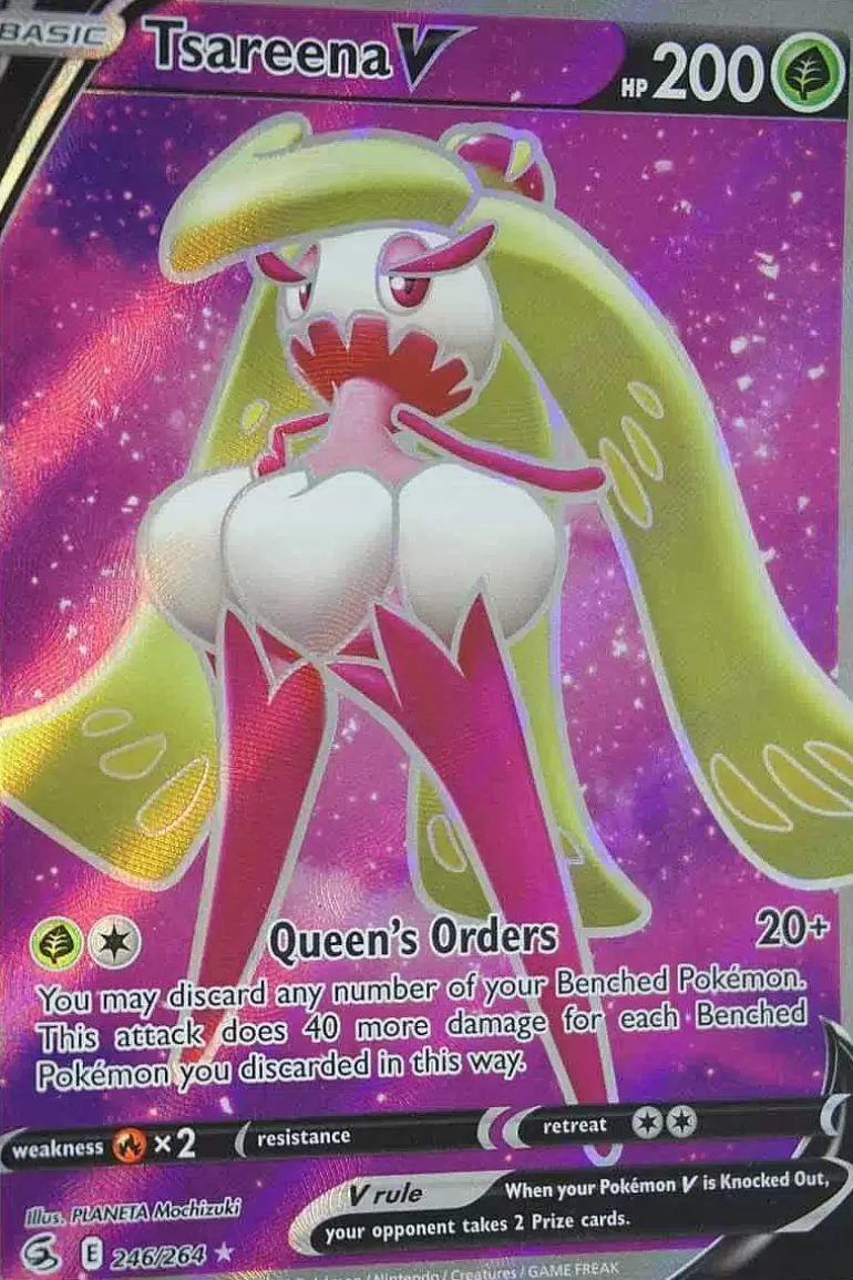 Pocket Monster Pokémon Kort-Tsareena V 246/264 Full Art