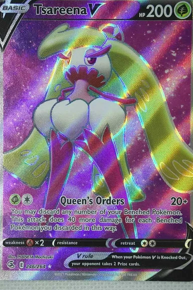 Pocket Monster Pokémon Kort-Tsareena V 246/264 Full Art
