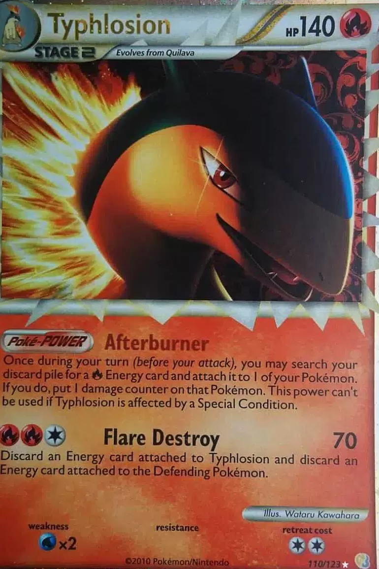 Pocket Monster Pokémon Kort-Typhlosion (Prime) 110/123 Ultra Rare