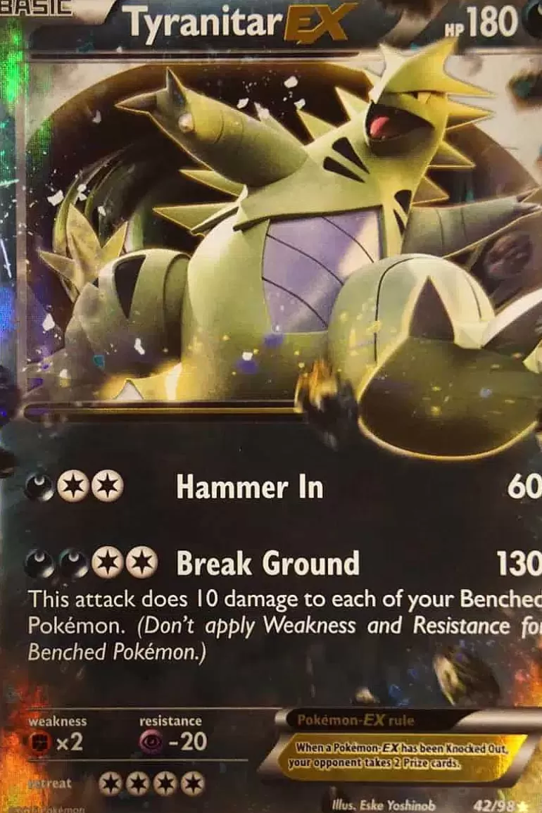 Pocket Monster Pokémon Kort-Tyranitar Ex 42/98