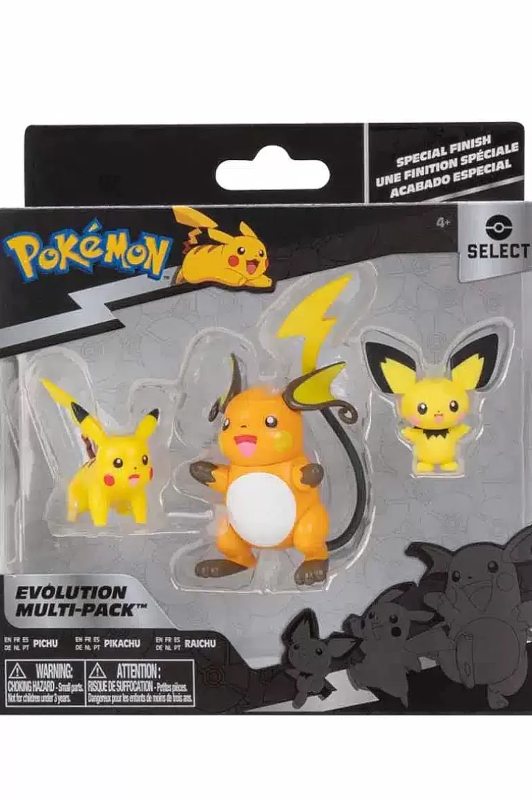 Pocket Monster Pokémon Figurer-Udviklingssaet Med Pikachu Raichu Og Pichu