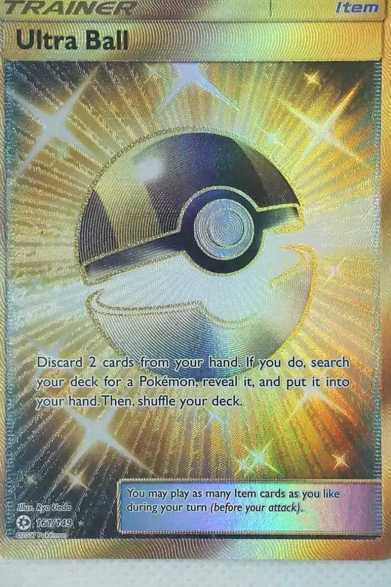 Pocket Monster Pokémon Kort-Ultra Ball 161/149 Secret Rare