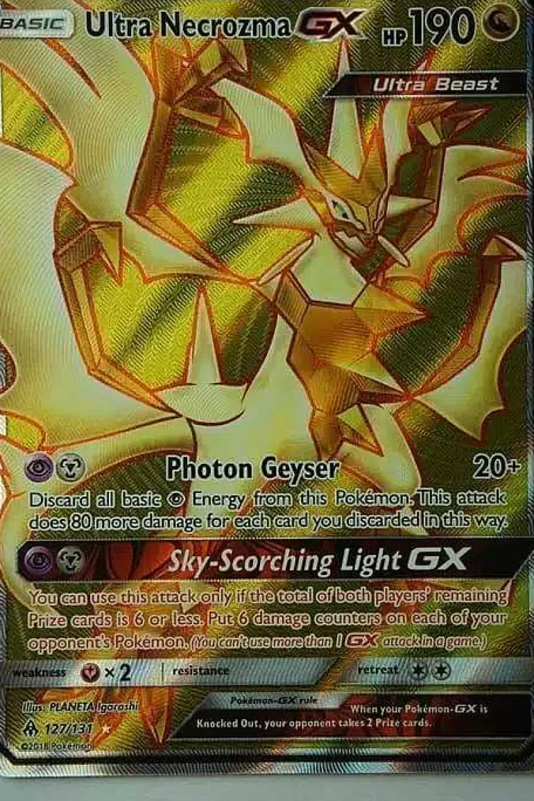 Pocket Monster Pokémon Kort-Ultra Necrozma Gx 127/131 Full Art
