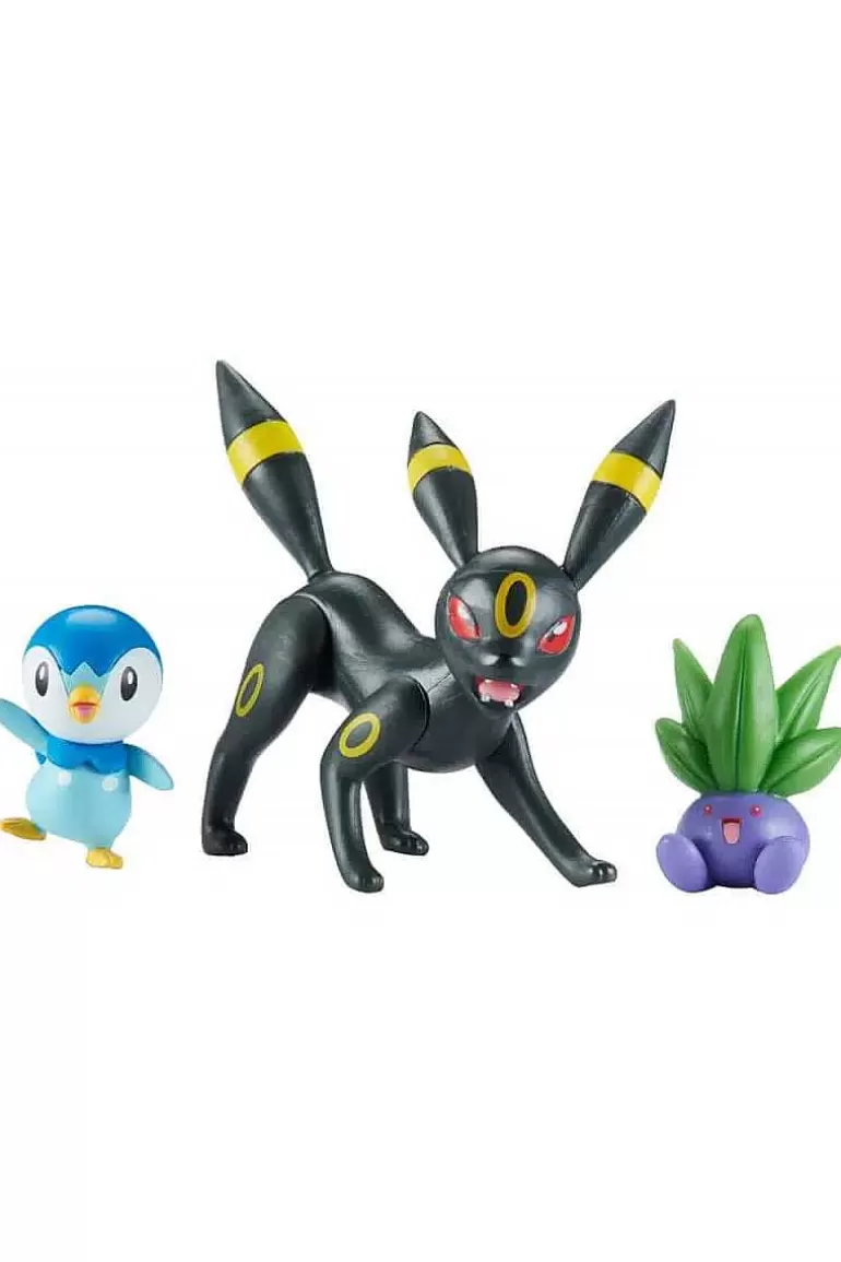 Pocket Monster Pokémon Figurer-Umbreon Piplup & Oddish Figurer