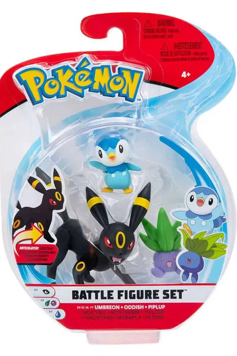 Pocket Monster Pokémon Figurer-Umbreon Piplup & Oddish Figurer