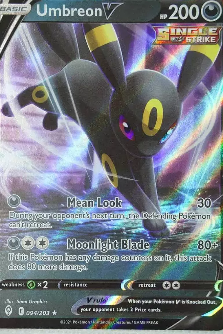 Pocket Monster Pokémon Kort-Umbreon V 94/203