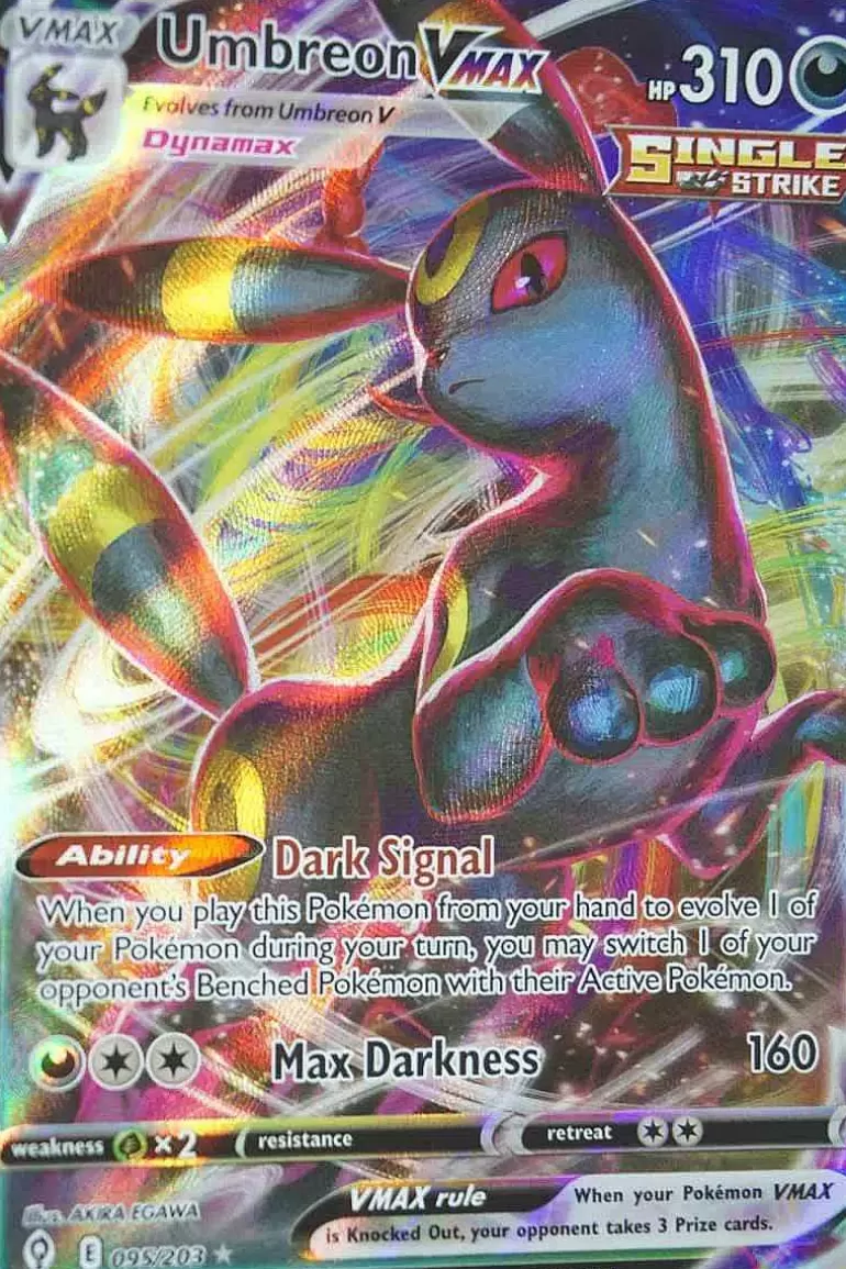 Pocket Monster Pokémon Kort-Umbreon Vmax 95/203