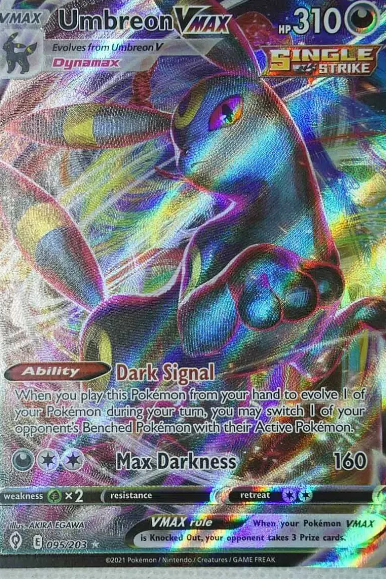 Pocket Monster Pokémon Kort-Umbreon Vmax 95/203