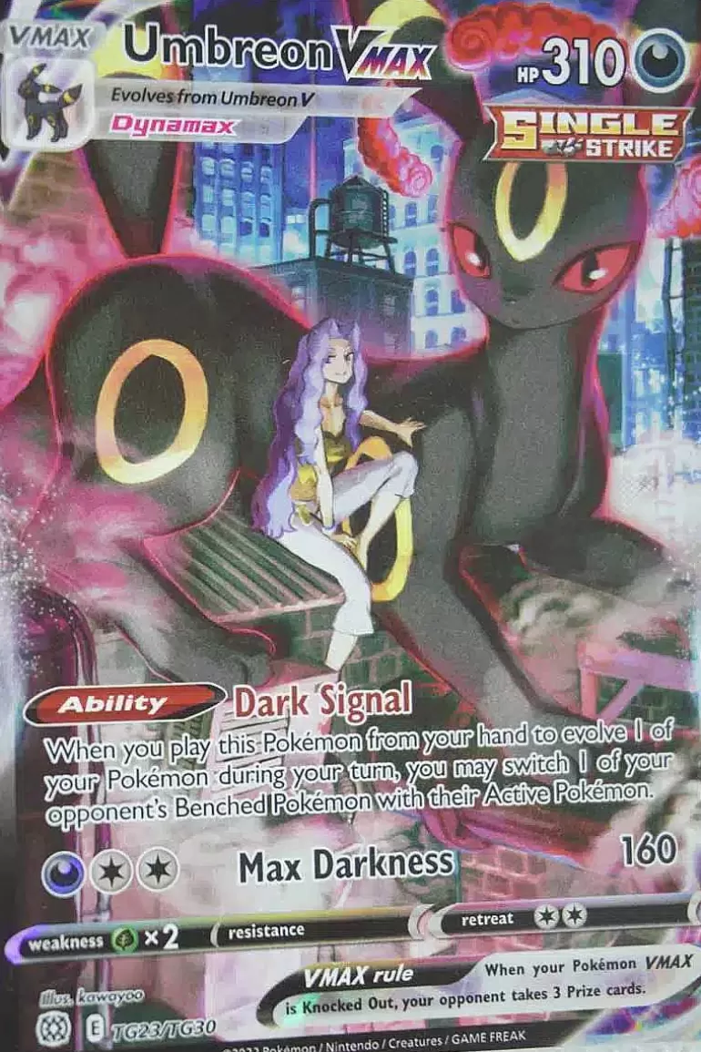 Pocket Monster Pokémon Kort-Umbreon Vmax Tg23/Tg30