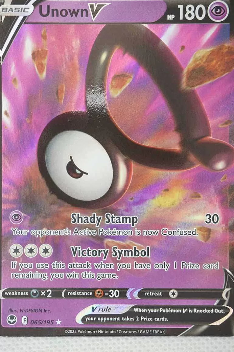 Pocket Monster Pokémon Kort-Unown V 065/195
