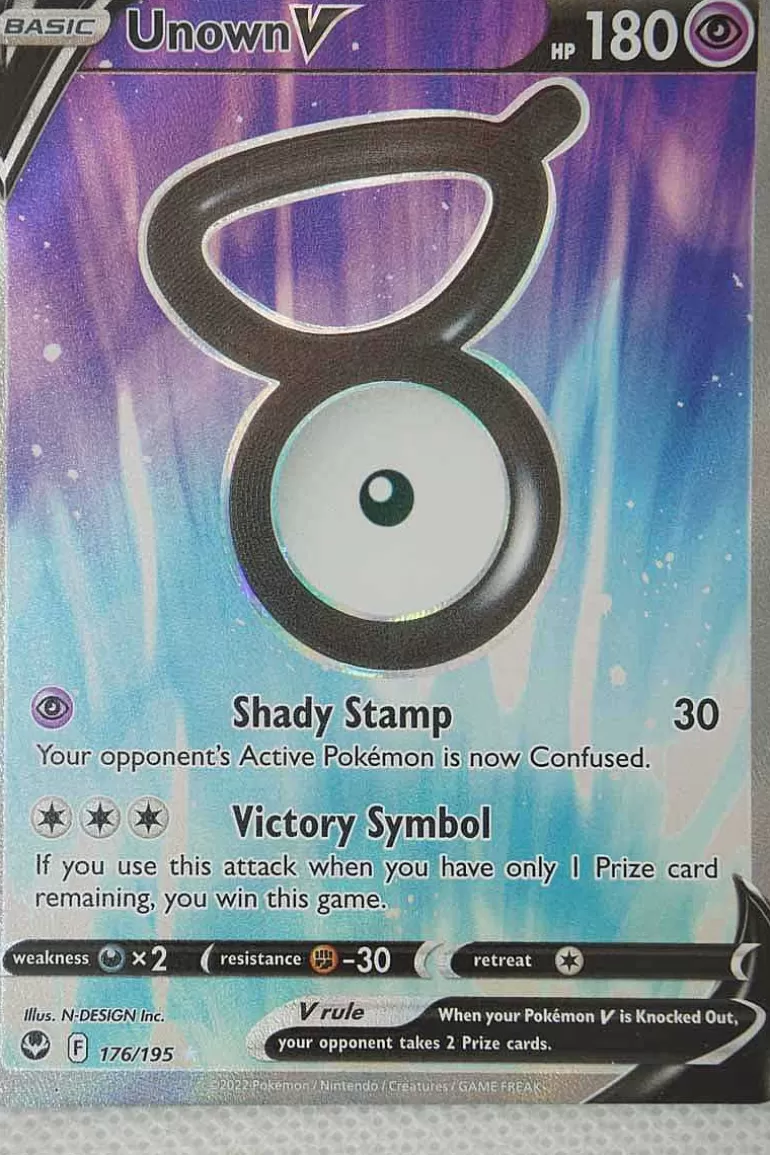 Pocket Monster Pokémon Kort-Unown V 176/195 Full Art