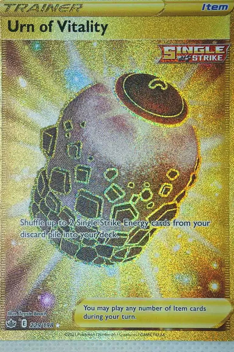 Pocket Monster Pokémon Kort-Urn Of Vitality 229/198 Secret Rare