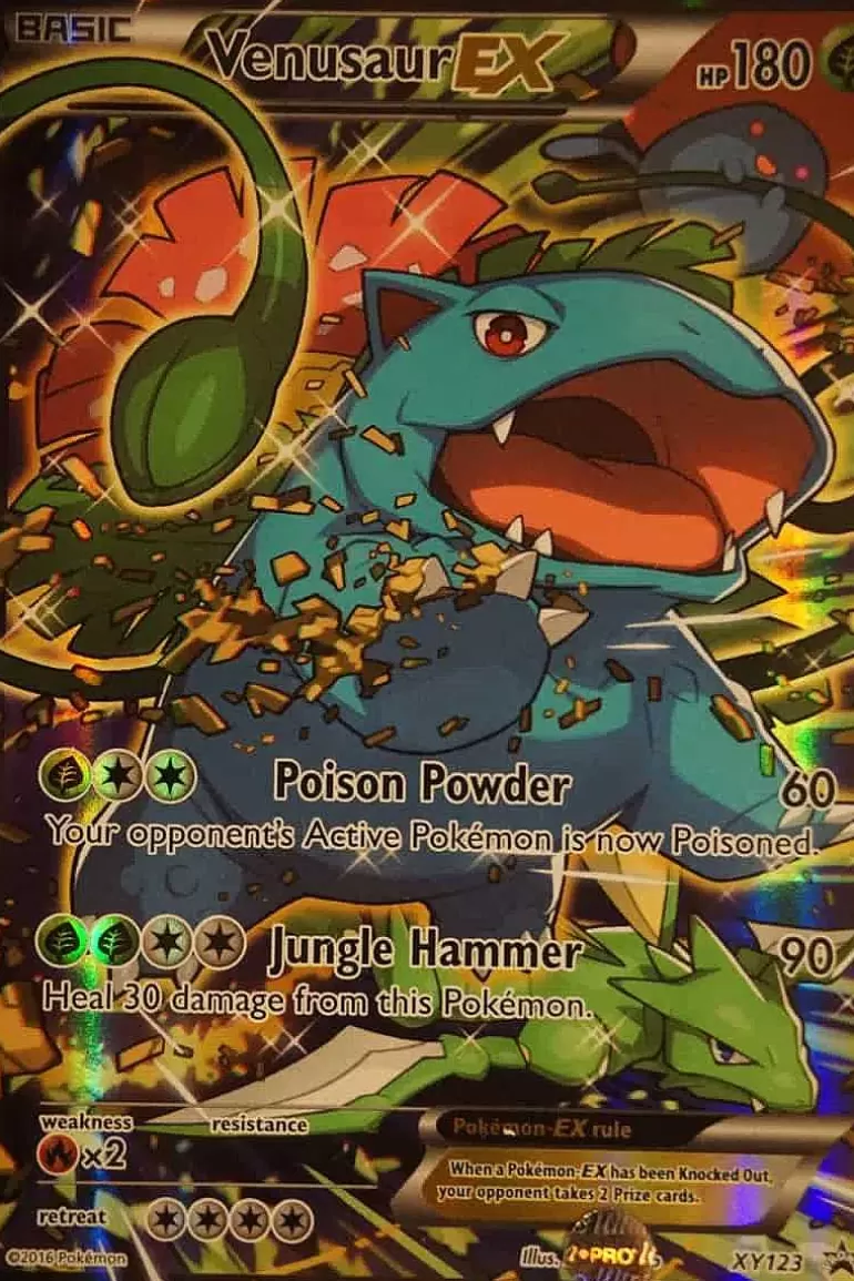 Pocket Monster Pokémon Kort-Venusaur Ex Xy123