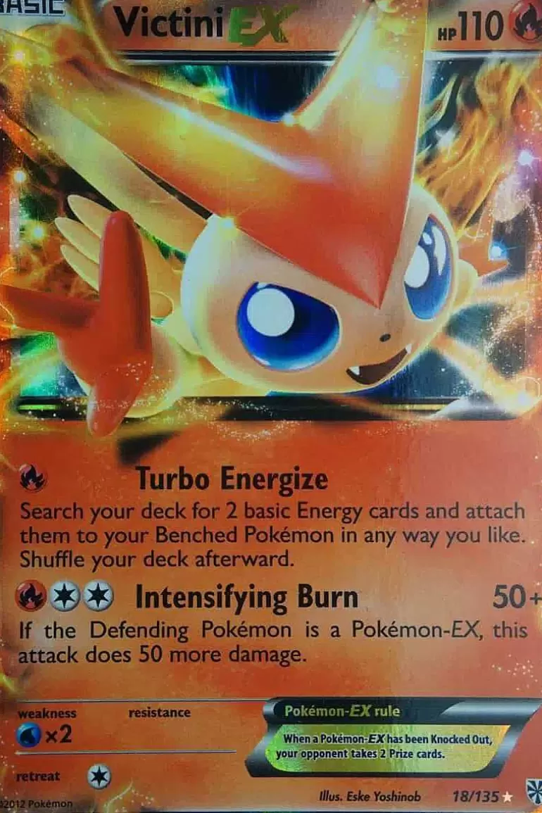 Pocket Monster Pokémon Kort-Victini Ex 18/135
