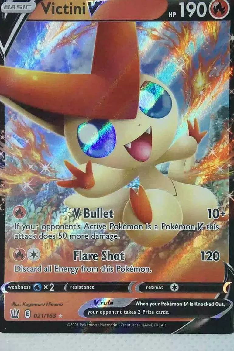 Pocket Monster Pokémon Kort-Victini V 021/163