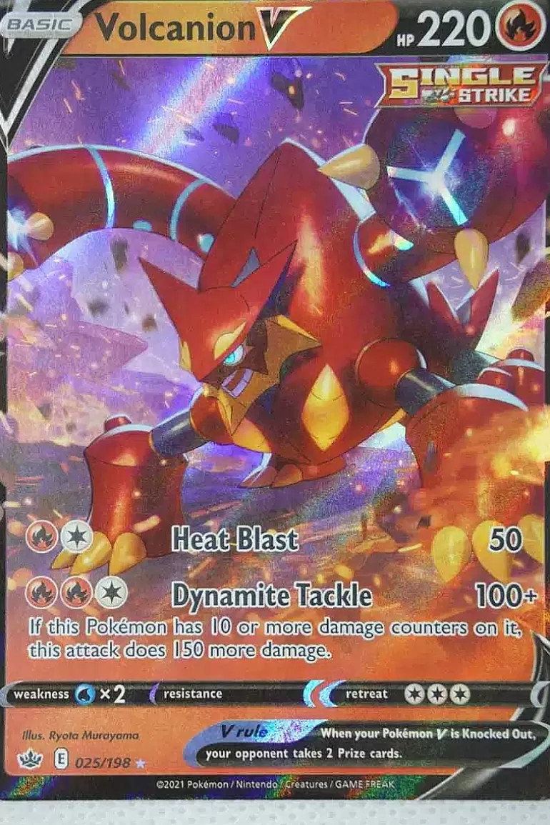 Pocket Monster Pokémon Kort-Volcanion V 25/198