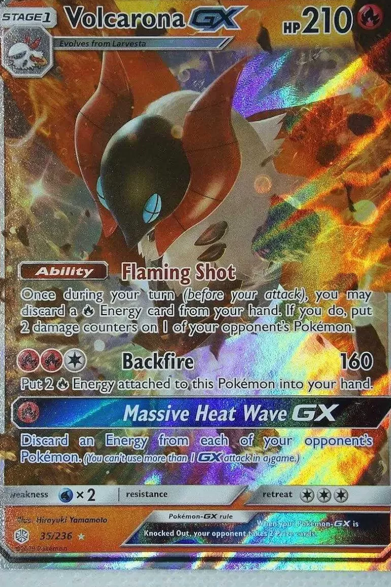 Pocket Monster Pokémon Kort-Volcarona Gx 35/236