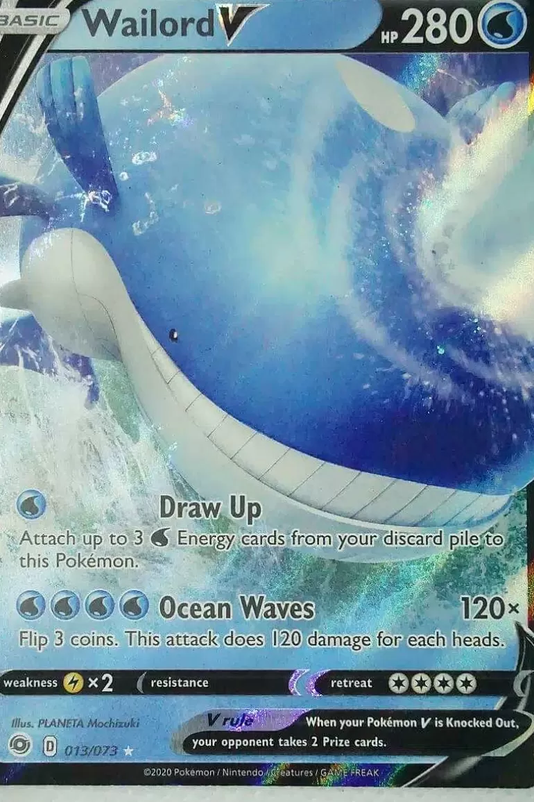 Pocket Monster Pokémon Kort-Wailord V 013/073