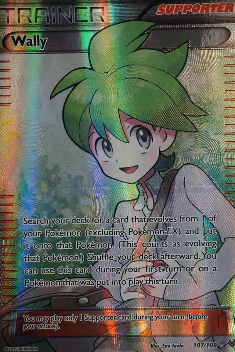 Pocket Monster Pokémon Kort-Wally 107/108 Full Art