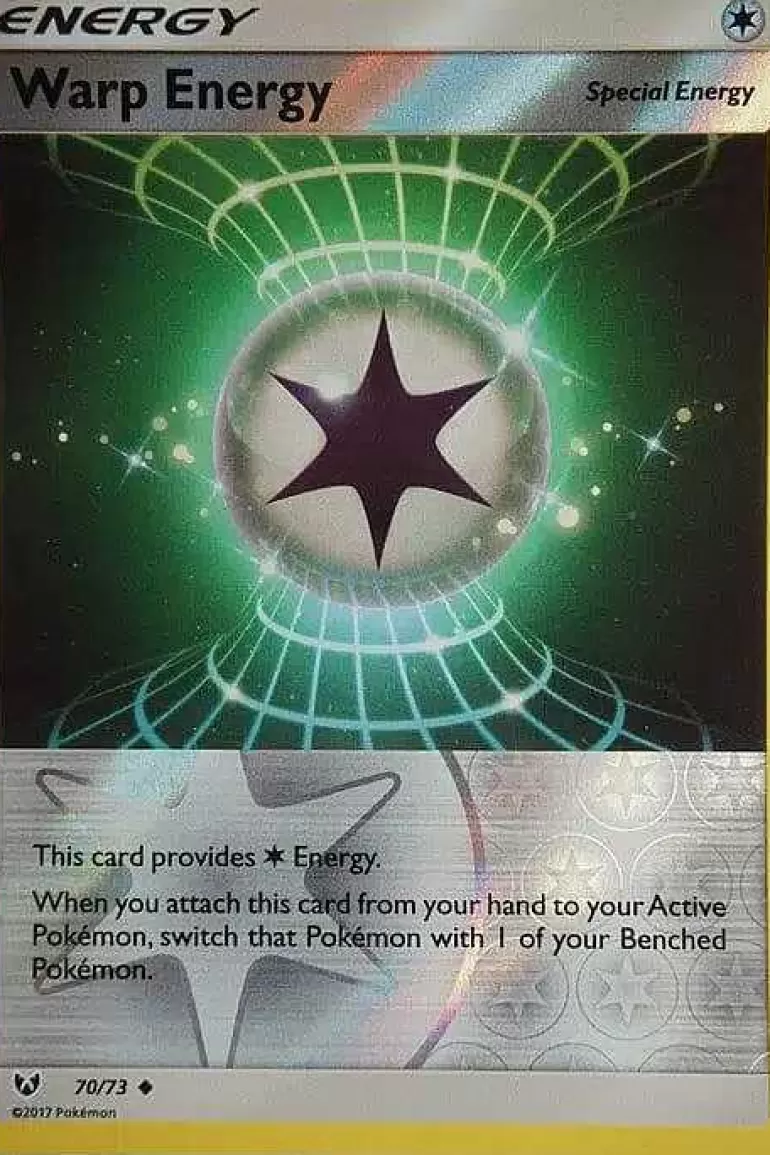 Pocket Monster Pokémon Kort-Warp Energy 70/73 Reverse Holo