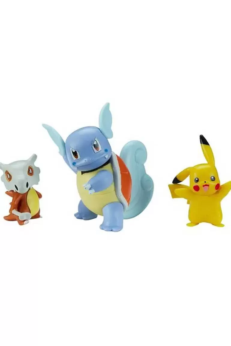 Pocket Monster Pokémon Figurer-Wartortle, Pikachu Og Cubone Figurer