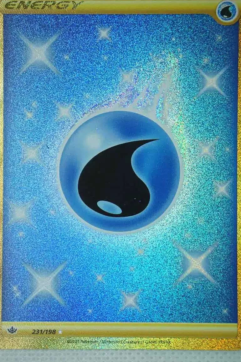 Pocket Monster Pokémon Kort-Water Energy 231/198 Secret Rare