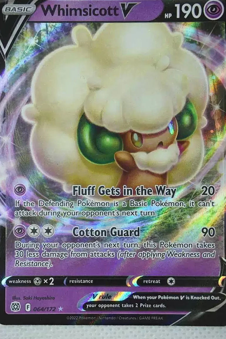 Pocket Monster Pokémon Kort-Whimsicott V 64/172
