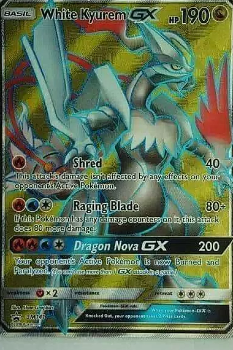 Pocket Monster Pokémon Kort-White Kyurem Gx Sm141 Full Art