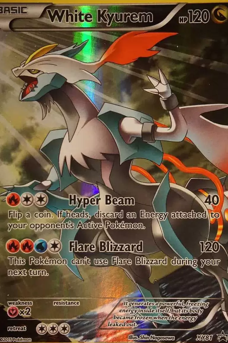 Pocket Monster Pokémon Kort-White Kyurem Xy81 Full Art