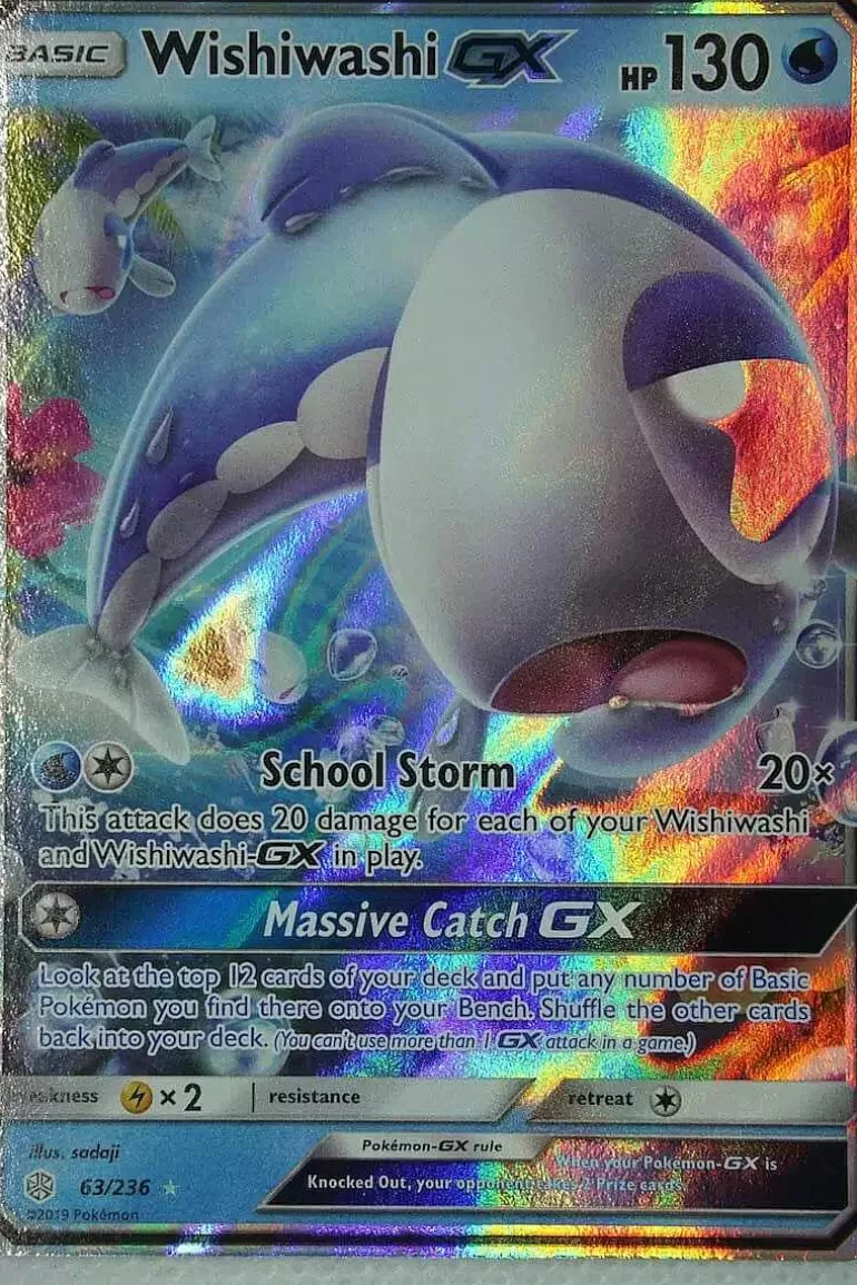 Pocket Monster Pokémon Kort-Wishiwashi Gx 63/236