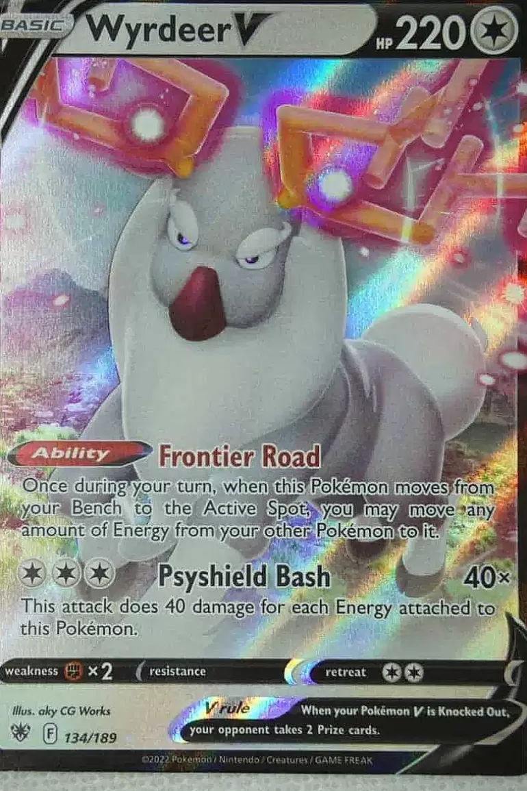 Pocket Monster Pokémon Kort-Wyrdeer V 134/189