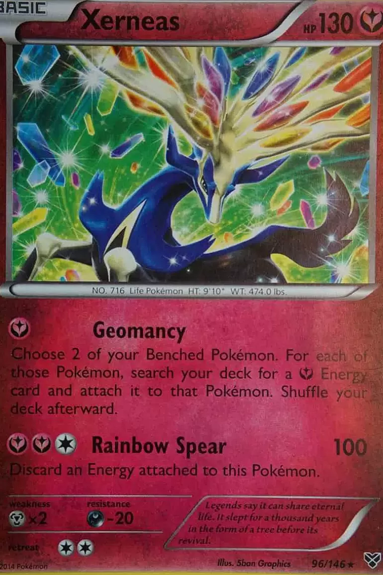 Pocket Monster Pokémon Kort-Xerneas 96/146 Rare