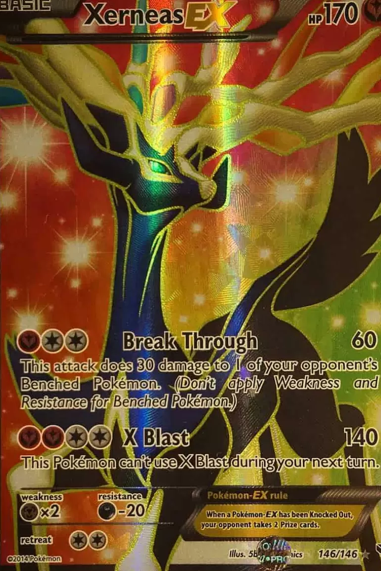 Pocket Monster Pokémon Kort-Xerneas Ex 146/146 Full Art